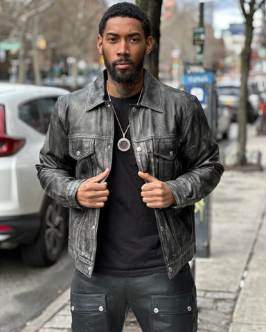 WARDROBE.NYC Denim Style Leather Jacket | Shopbop